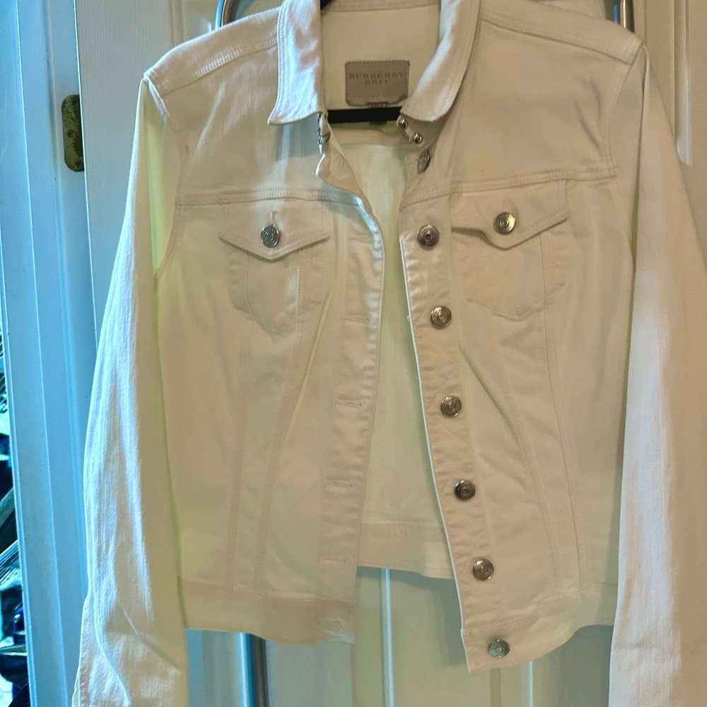 Burberry Cream Jean Jacket